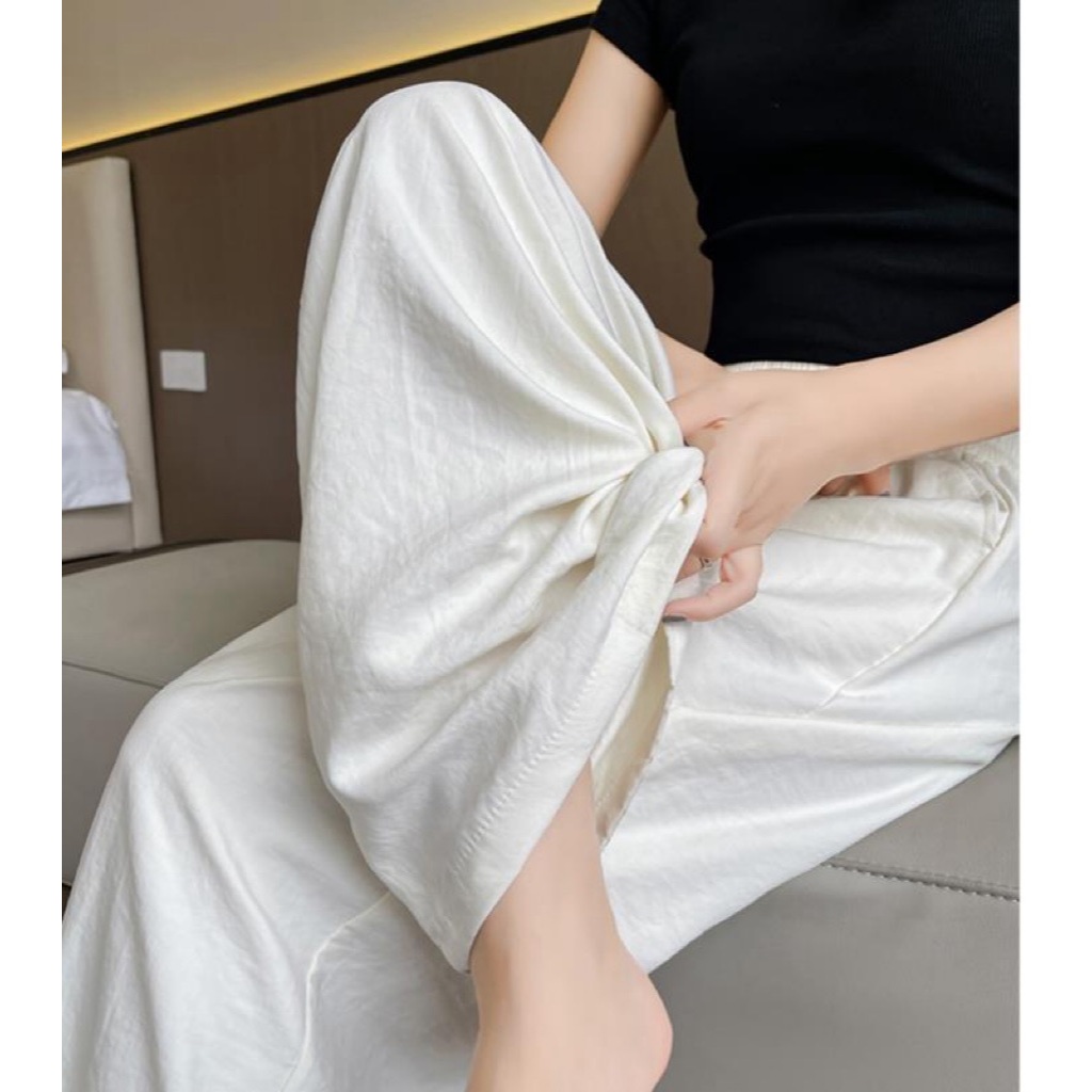 Quần nữ dáng ống rộng ôm hông - Form rộng thoải mái, chất vải cao cấp độ rủ mềm mại, phù hợp mặc hàng ngày (Kiểu dáng thu đông)
