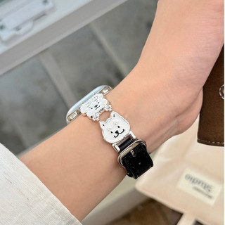 Chó kim loại đơn giản có dây đeo da cho iwatch Series Ultra / 11 / 10 / 9, 18 / 20 / 22mm dây đeo đồng hồ phổ thông, Thích hợp cho dây đeo xiaomi 8 / 9 【 Pro 】