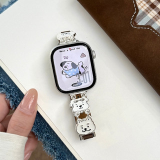 Chó kim loại đơn giản có dây đeo da cho iwatch Series Ultra / 11 / 10 / 9, 18 / 20 / 22mm dây đeo đồng hồ phổ thông, Thích hợp cho dây đeo xiaomi 8 / 9 【 Pro 】