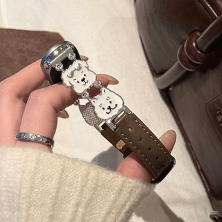 Chó kim loại đơn giản có dây đeo da cho iwatch Series Ultra / 11 / 10 / 9, 18 / 20 / 22mm dây đeo đồng hồ phổ thông, Thích hợp cho dây đeo xiaomi 8 / 9 【 Pro 】