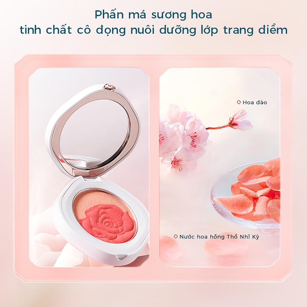 【Trần Kiều 96 Livestream】Florasis ( Hoa Tây Tử)  Má Hồng Kem Peony Dream Cream Blush 3 trong 1 – Má Hồng, Highlight, Tạo Khối 4g