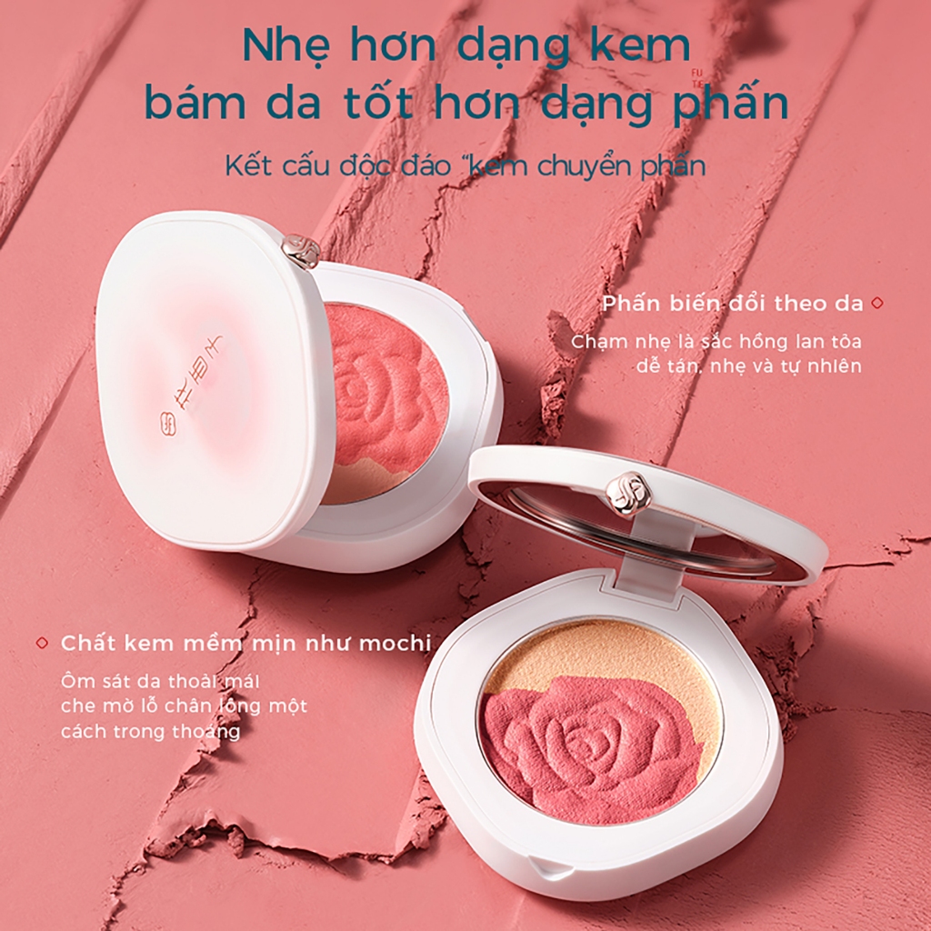 【Trần Kiều 96 Livestream】Florasis ( Hoa Tây Tử)  Má Hồng Kem Peony Dream Cream Blush 3 trong 1 – Má Hồng, Highlight, Tạo Khối 4g