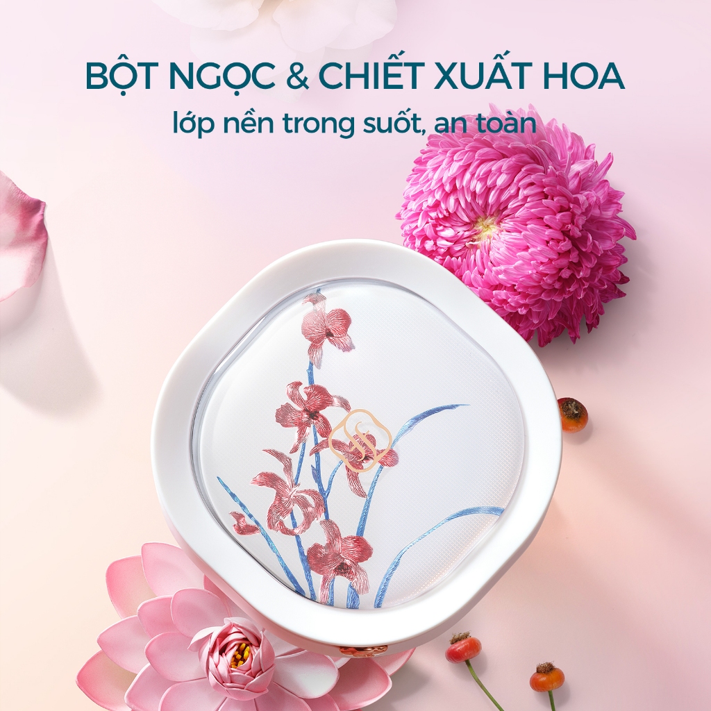Florasis ( Hoa Tây Tử)  Phấn Nước 13g*2 Kem Nền Flawless Jade Breathable - Dưỡng Ẩm Dịu Nhẹ Cho Da Nhạy Cảm (Phiên Bản Ode to Embroidery)