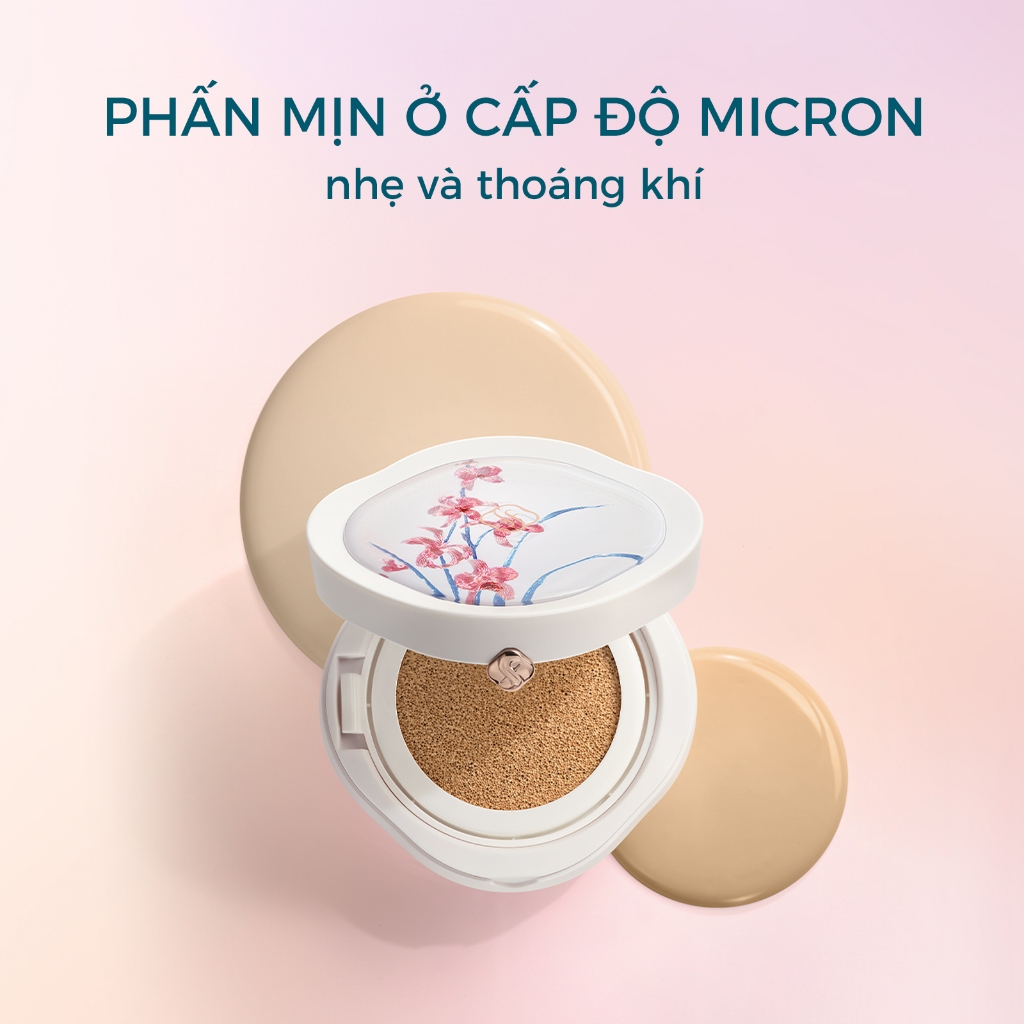 Florasis ( Hoa Tây Tử)  Phấn Nước 13g*2 Kem Nền Flawless Jade Breathable - Dưỡng Ẩm Dịu Nhẹ Cho Da Nhạy Cảm (Phiên Bản Ode to Embroidery)