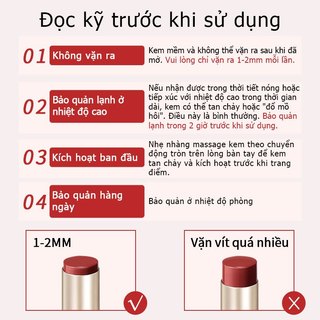 Son thỏi bóng dưỡng ẩm Catkin Glossy Lip Balm Dưỡng ẩm Dưỡng chất dồi dào Bóng mượt cao Juicy Lasting Lip Makeup