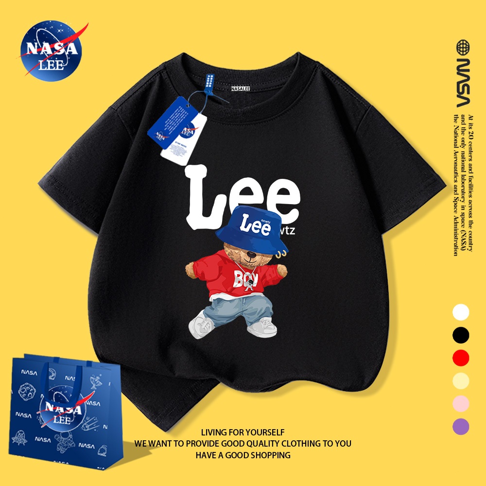 Áo Thun Nam Trẻ Em  Cotton NASA - Form Rộng Thoáng Mát, Cực Mềm