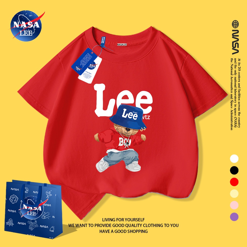 Áo Thun Nam Trẻ Em  Cotton NASA - Form Rộng Thoáng Mát, Cực Mềm