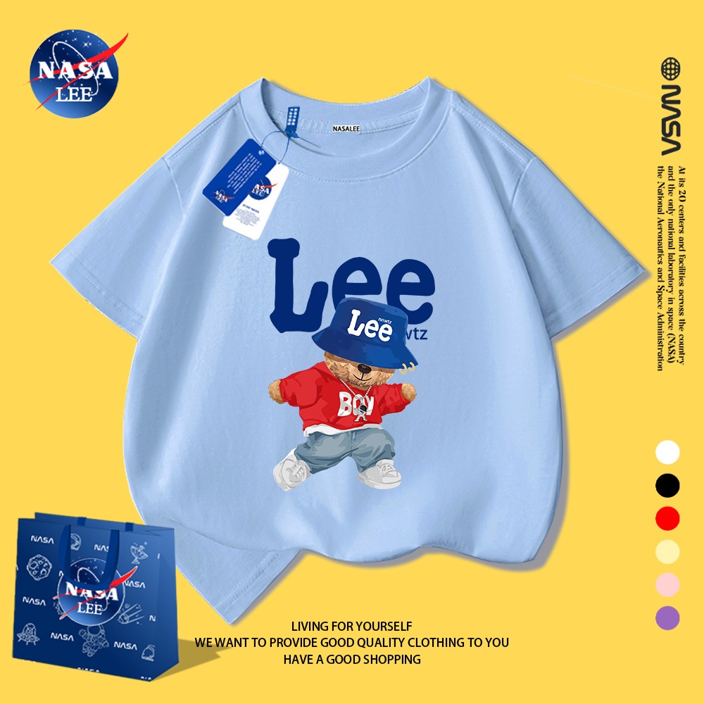 Áo Thun Nam Trẻ Em  Cotton NASA - Form Rộng Thoáng Mát, Cực Mềm