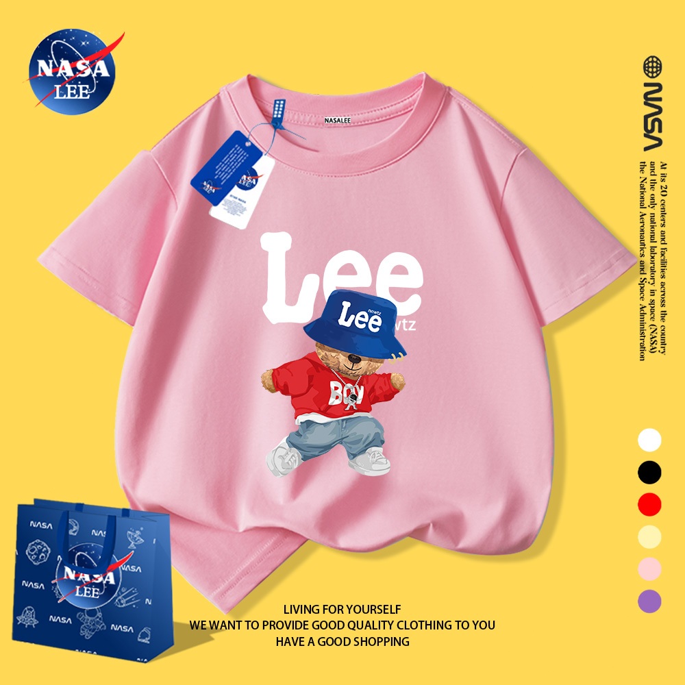 Áo Thun Nam Trẻ Em  Cotton NASA - Form Rộng Thoáng Mát, Cực Mềm