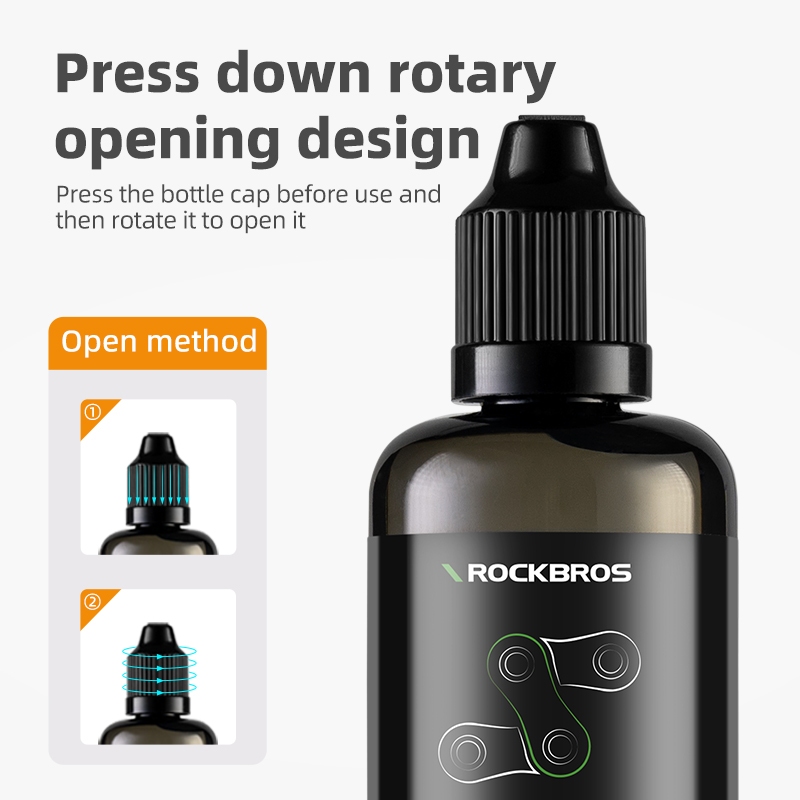 Dầu bôi trơn bảo trì xe đạp ROCKBROS 120 / 60ml Hiệu suất cao Chống rỉ sét và chống ăn mòn Đi xe mượt mà