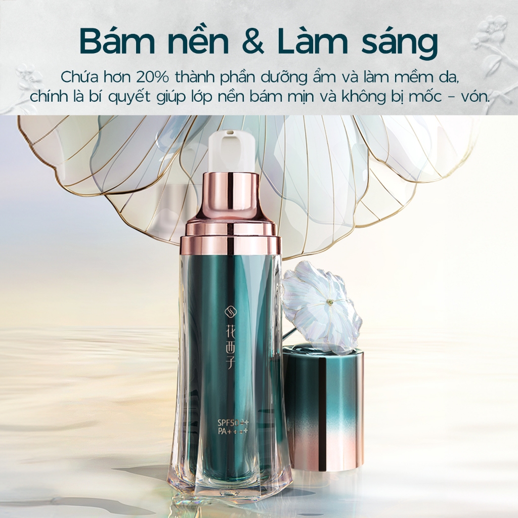 【Livestream】Florasis  (Hoa Tây Tử) Kem Lót Làm Sáng Da Yurong Light Veil Smooth SPF50+ PA+++ – Kết Cấu Nhẹ, Bảo Vệ Da & Lớp Nền Mịn Màng