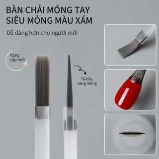 [ANNIES] Đầu bàn chải thay thế keo sơn móng tay Bộ bàn chải chuyên nghiệp Cửa hàng làm móng tay không biến dạng Dụng cụ chuyên dụng