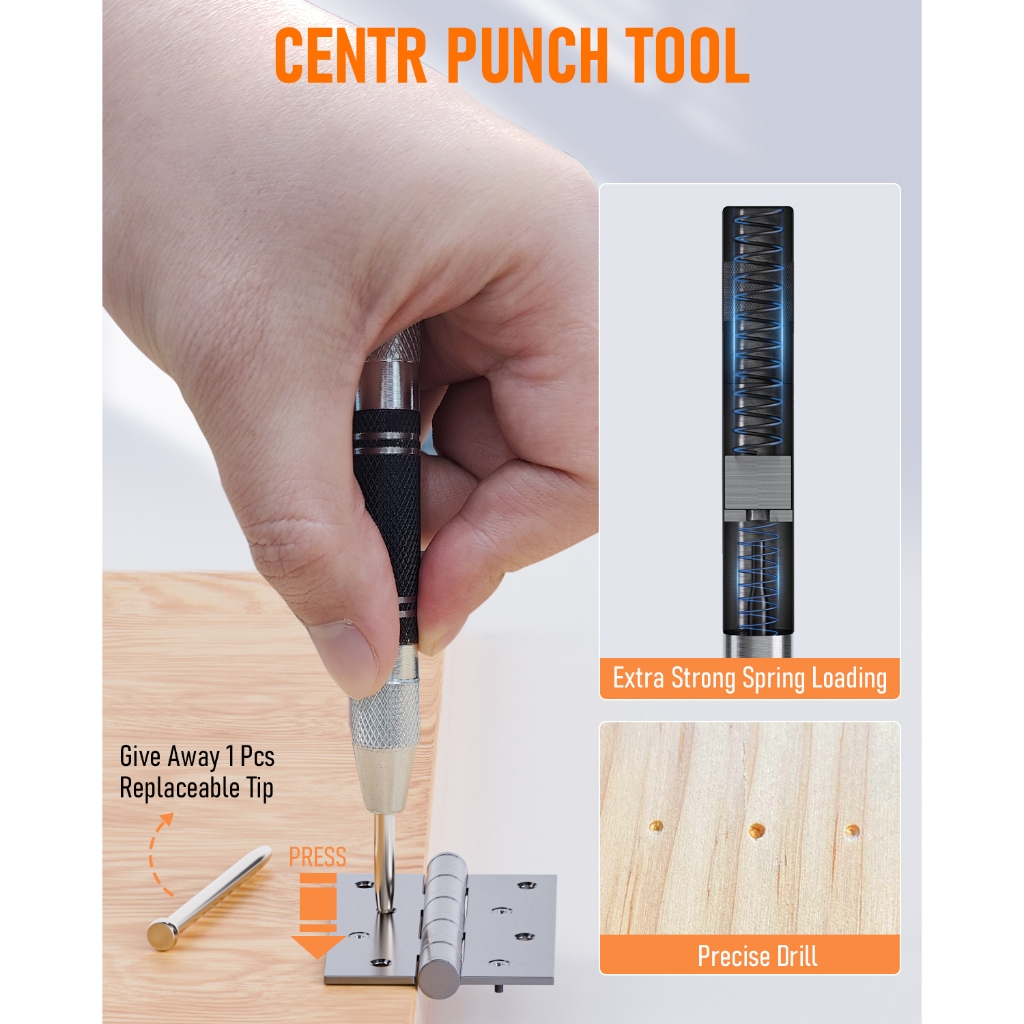 Bộ bút chì thợ mộc Nicpro 31 gói có máy mài, bút chì thợ mộc cơ khí với 128 miếng nạp lại và công cụ Scribe cacbua, bút chì xây dựng hạng nặng cho kiến trúc sư đồ gỗ