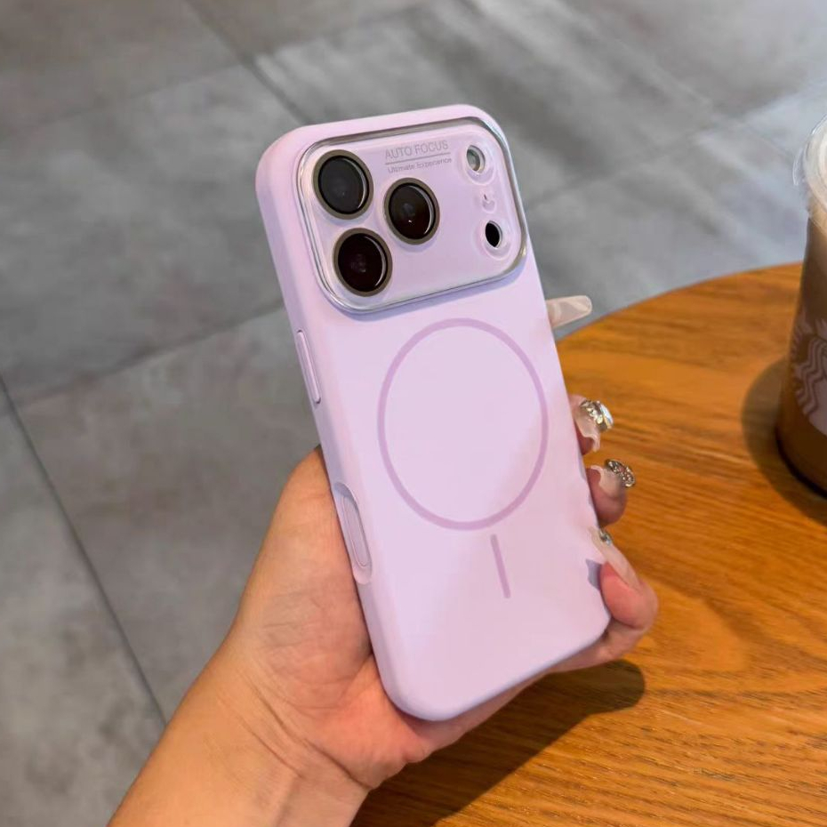 Có màng ống kính / Vỏ mềm cửa sổ lớn bằng silicon tương thích cho iPhone 15 pro max 16 pro max 17pro max