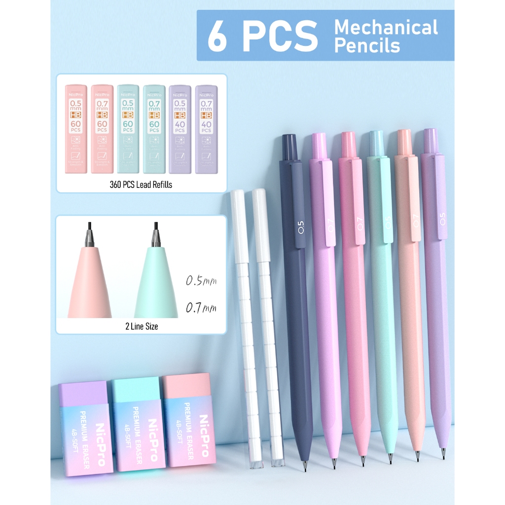 Bộ chú giải sách thẩm mỹ Nicpro 57 món kèm hộp đựng, 12 bút đánh dấu 2 đầu, 5 bút gel, 6 bút chì cơ, 2 bút đánh dấu, 1200 giấy ghi chú trong suốt và tab cho kinh thánh