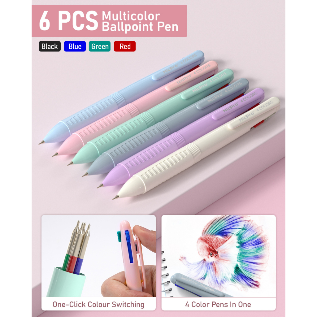 Nicpro 78 Chiếc Bút Gel 4 Trong 1 Bộ Đồ Dùng Học Tập Thẩm Mỹ Có Hộp Đựng, Bộ Bút Chì Cơ 0.5mm & 0.7mm & 0.9mm & 2.0mm Cho 4H / 2H / HB / 2B / 4B / 6B Để Viết Và Vẽ