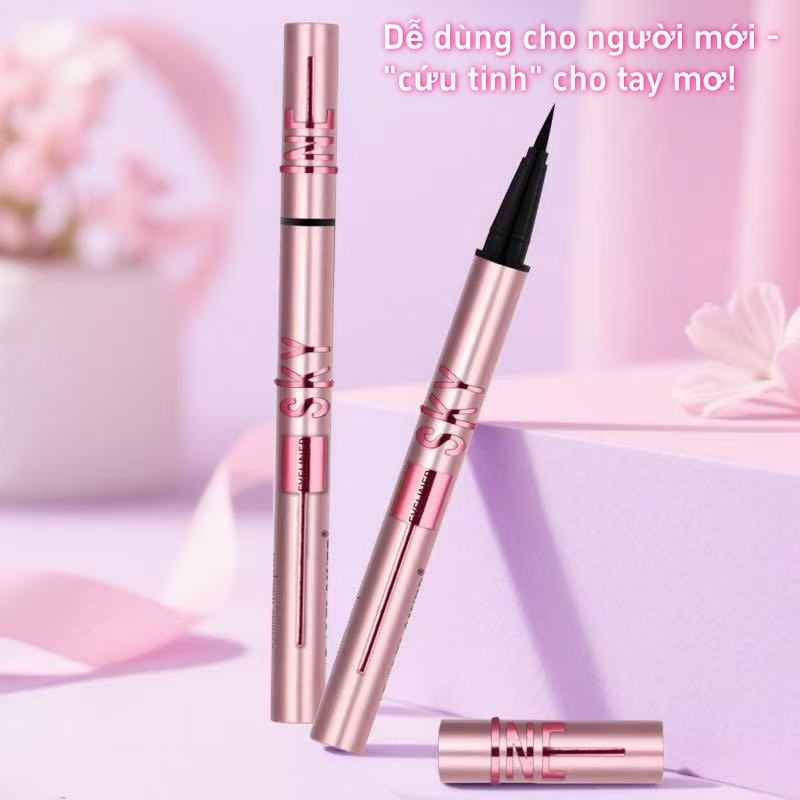 [MỚI ĐỘC QUYỀN] Bút Kẻ Mắt Đắp Nổi- Thiết Kế Chạm Khắc Sang, Nét Siêu Mảnh Chống Nước 24H,Không Trôi
