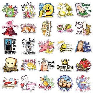 Bộ 50 Vui Vẻ Tiếng Anh Graffiti Dán DIY Laptop Hành Lý Vali Đề Can Dán Đồ Chơi Trẻ Em