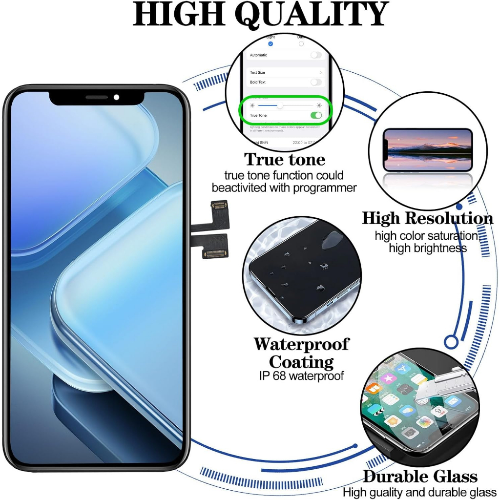 Màn Hình OLED MỚI Cho iPhoneX XS 11 Màn Hình LCD Cho iPhone X XR XS MAX 11 12 13 PRO MAX Incell Màn Hình Hỗ Trợ 3D Touch True | BigBuy360 - bigbuy360.vn