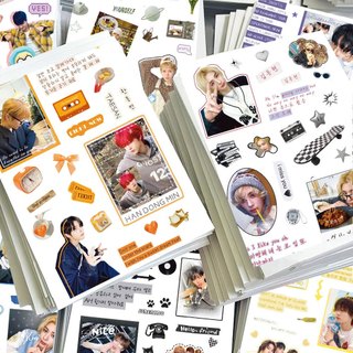 8 Chiếc Hàn Quốc Kpop Thần Tượng Bé Trai Nhóm BOYNEXTDOOR Miếng Dán Điện Thoại Trang Trí Chống Thấm Nước Miếng Dán Quạt Quà Tặng