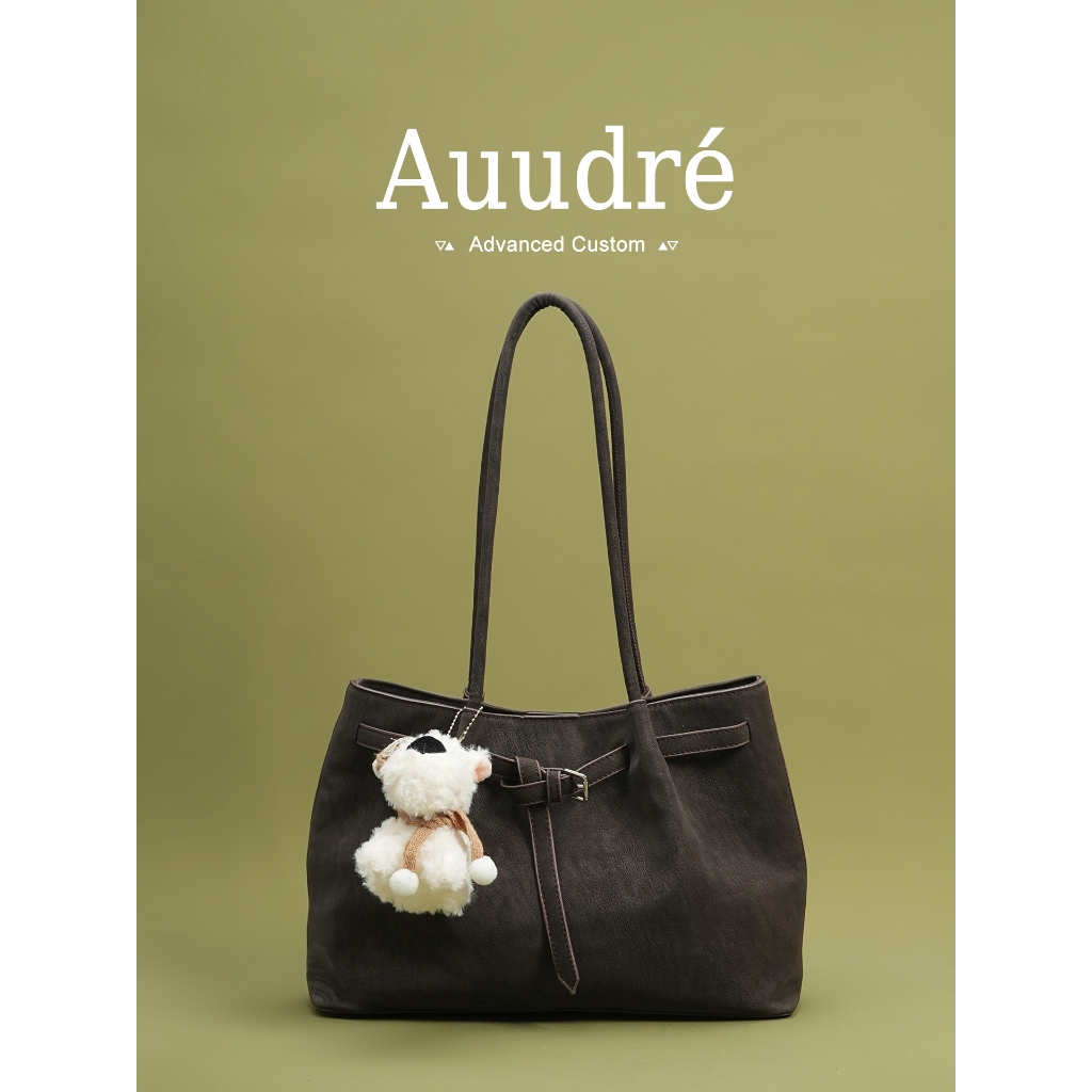 Auudre Retro Một Vai Túi Nách Nữ Dung Tích Lớn Đi Lại Baguette Túi