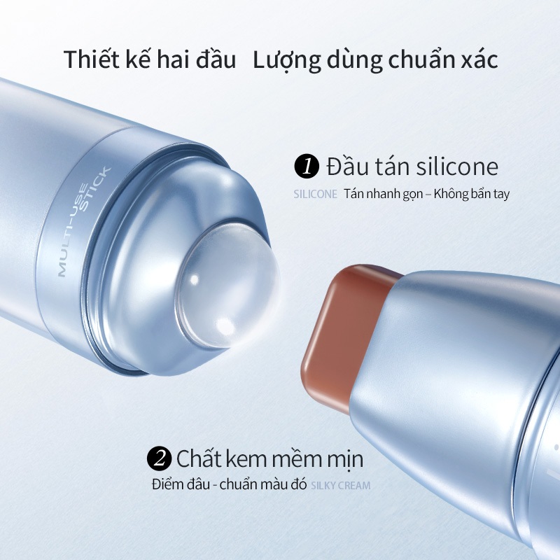 Little Ondine Thanh trang điểm đa năng dưỡng ẩm dùng thay phấn mắt, phấn má, son môi, Highlight 4g