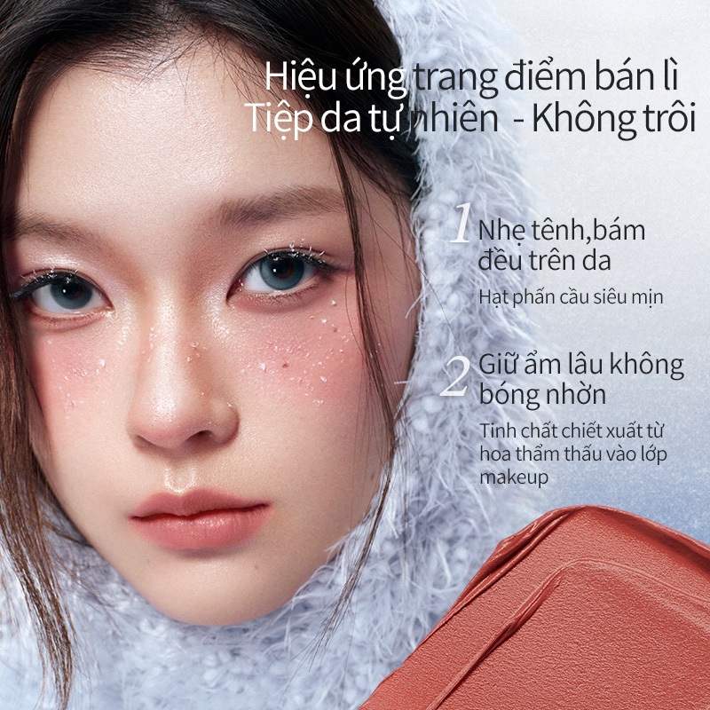 Little Ondine Thanh trang điểm đa năng dưỡng ẩm dùng thay phấn mắt, phấn má, son môi, Highlight 4g