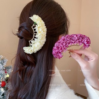Kẹp tóc hoa vải nhẹ nhàng, thanh lịch, tinh tế - Phù hợp cho nữ