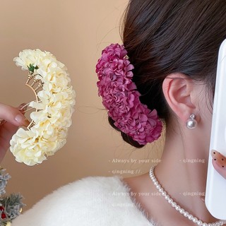 Kẹp tóc hoa vải nhẹ nhàng, thanh lịch, tinh tế - Phù hợp cho nữ