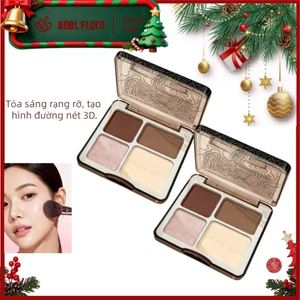 Adel Bảng Tạo Khối Highlighter ✨ Phối Màu Chuẩn Cho Da Châu Á, Lên Tone Sáng Tự Nhiên không Vón Cục