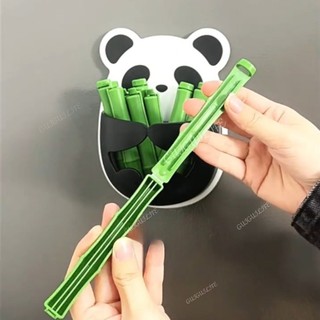 Mini Panda Niêm Phong Kẹp Treo Tường Chống Ẩm Nam Châm Tủ Lạnh Chọn Kép Đồ Ăn Nhẹ Lưu Trữ