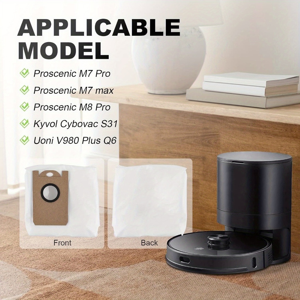 Túi Đựng Bụi Cho Proscnic M7 Pro M8 Pro Lydsto G2 ILIFE T10S Robot Quét Thay Thế Máy Hút Bụi