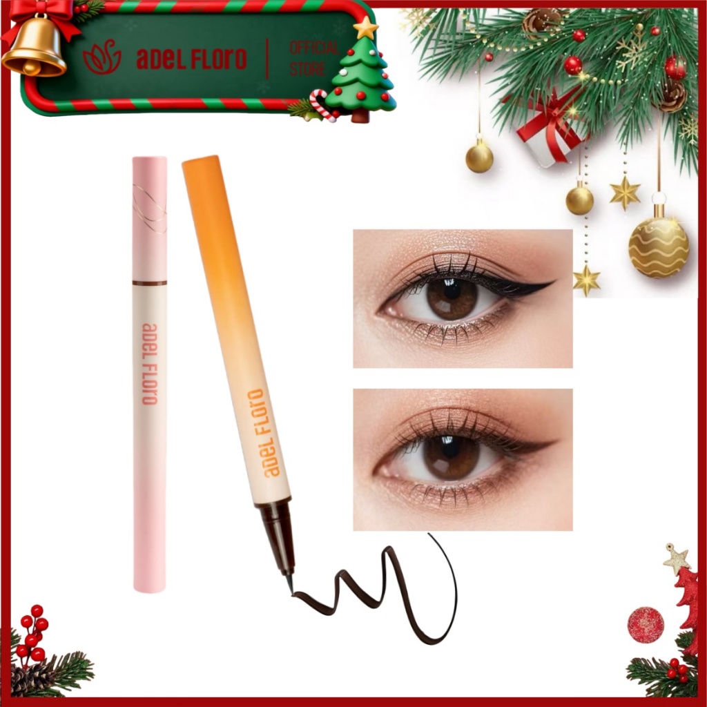 Bút Kẻ Mắt Adel Floro Vỏ Chuyển Màu 🌈 Đầu 0.1mm Siêu Mảnh, Mực Đậm Dịu - Chống Nhòe & Giữ Nét 24H