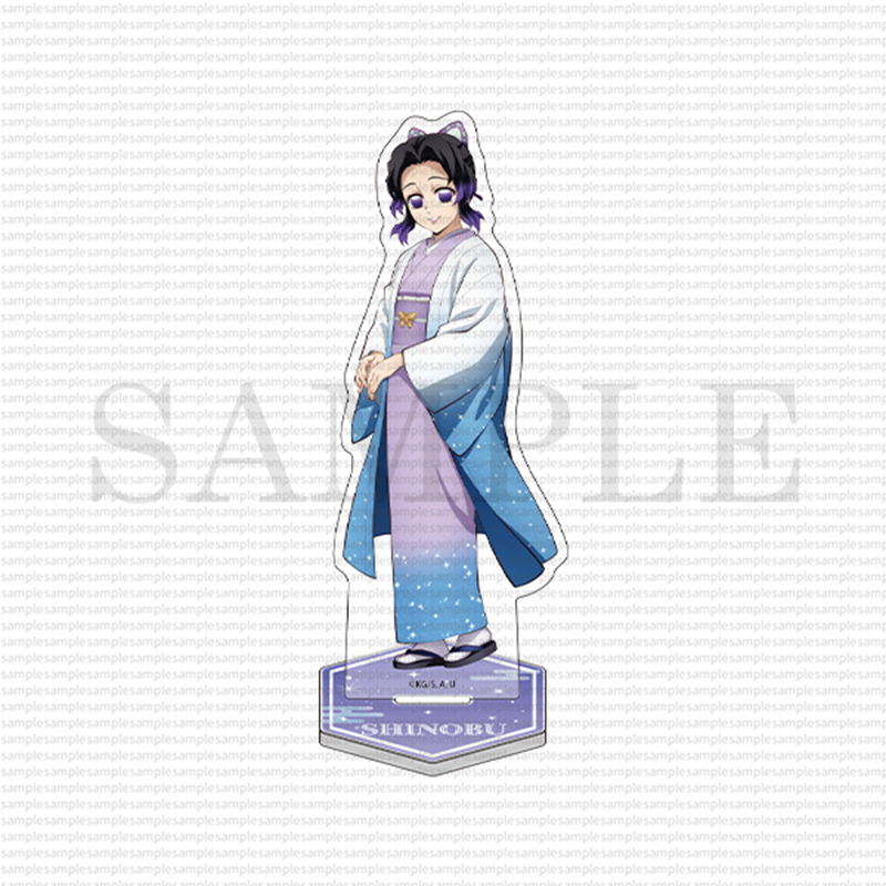Demon Slayer: Kimetsu no Yaiba JF2026 Acrylic Đứng Móc Khóa Zenitsu Anime Mô Hình Hình Hình Bộ Sưu Tập