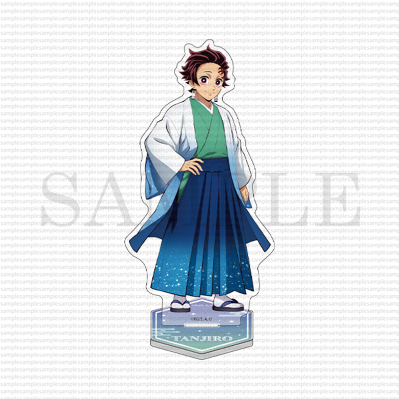 Demon Slayer: Kimetsu no Yaiba JF2026 Acrylic Đứng Móc Khóa Zenitsu Anime Mô Hình Hình Hình Bộ Sưu Tập