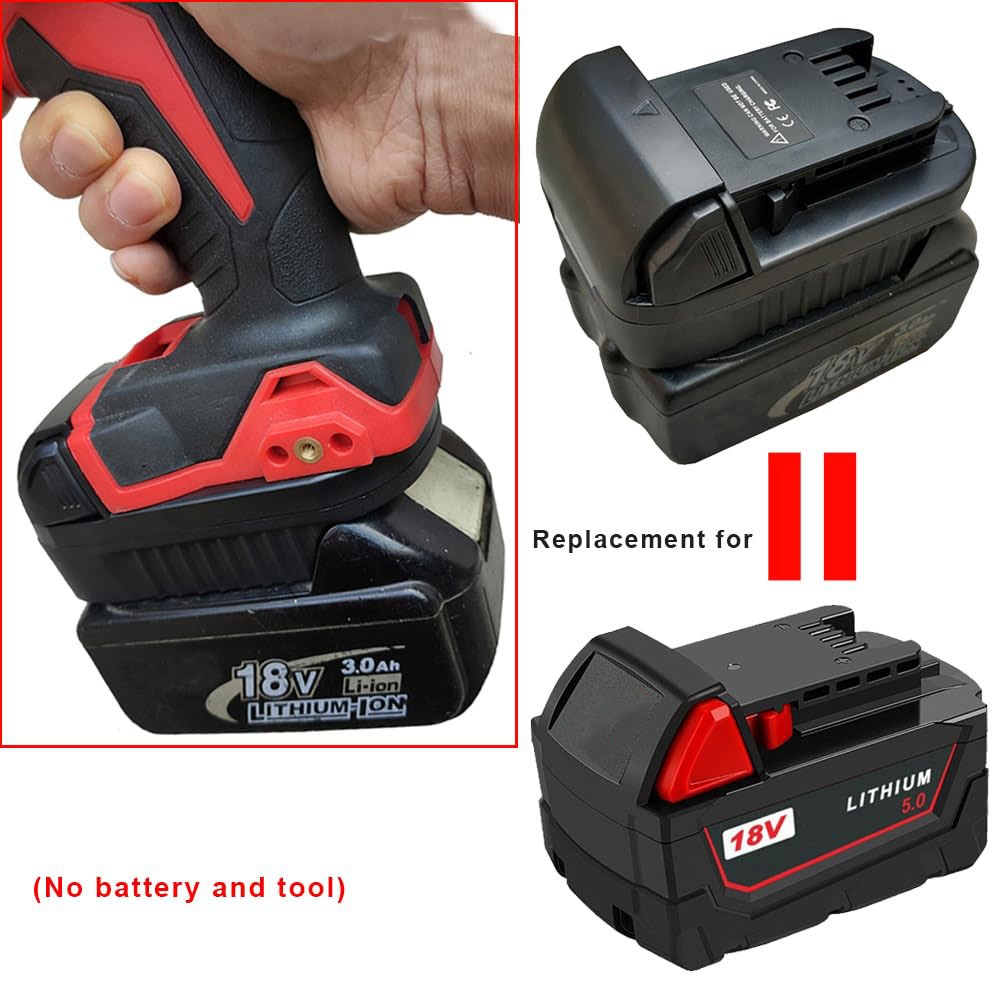 ALASICKA MT20ML Bộ Chuyển Đổi Pin Cho Makita 18V Li-Ion Pin Chuyển Đổi Để Làm Việc Cho Milwaukee 18V Không Dây Dụng Cụ Điện