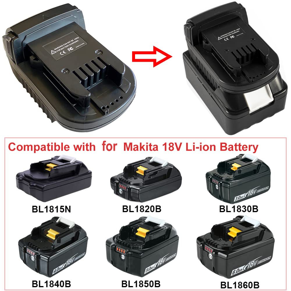 ALASICKA MT20ML Bộ Chuyển Đổi Pin Cho Makita 18V Li-Ion Pin Chuyển Đổi Để Làm Việc Cho Milwaukee 18V Không Dây Dụng Cụ Điện
