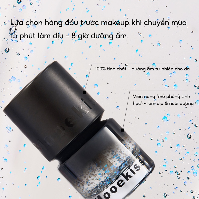 Kem lót trang điểm Mooekiss hiệu quả dưỡng ẩm kiểm soát dầu và bảo vệ tốt lớp nền trang điểm