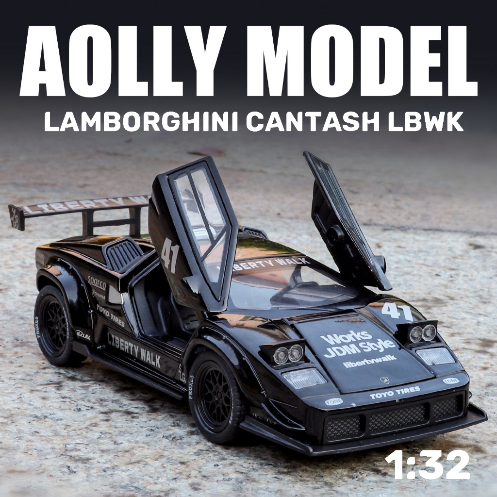 Tỉ Lệ 1: 32 Lamborghini Countach LBWK Hợp Kim Xe Mô Hình Diecast Xe Âm ...