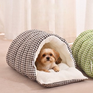 Giường cho mèo, Giường ấm áp cho mùa đông, 360° Thiết kế tổ, Hang động mèo lông tơ sang trọng, Giường Cuddler chống lo âu làm dịu cho mèo và chó