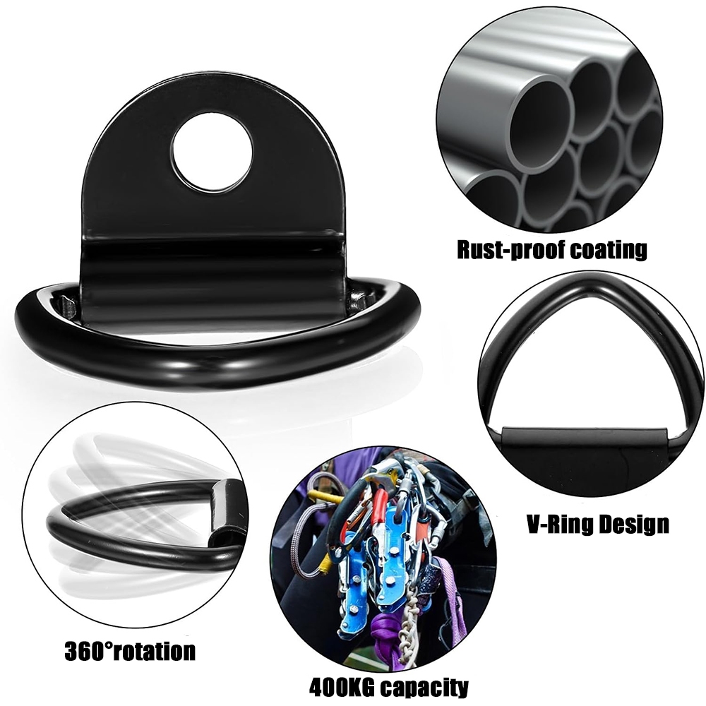 Heavy Duty D Ring Tie Down Neo Cargo Móc Gắn Vòng Cho Xe Tải Xe Kéo Xe Ô Tô Dây Đeo Hành Lý