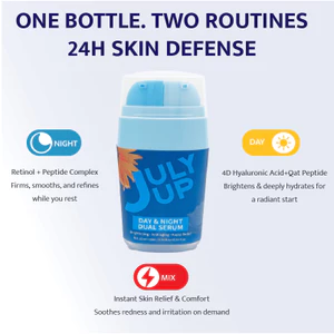 Serum kép ngày & đêm JulyUp - Chăm sóc làm sáng và chống lão hóa tác động kép 24H