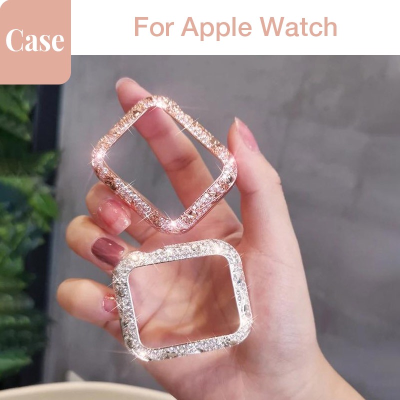 Ốp lưng hợp kim nhôm phong cách sang trọng dành cho nữ Vỏ chống sốc chống ma sát cho Apple Watch S11 SE3 S10 S9 S8 SE S7 S6 46mm 42mm 40mm 44mm 41mm 45mm Iwatch Case