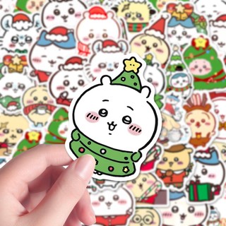 68 Chiếc Giáng Sinh Chiikawa Kawaii Dán DIY Ván Trượt Laptop Chống Thấm Nước Hoạt Hình Kid Đồ Chơi Miếng Dán
