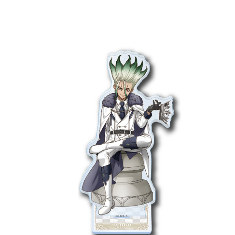 Dr.STONE FamilyMart Collab Chess Acrylic Stand - Senku, Gen, Stanley - Anime Hình Hàng Hóa
