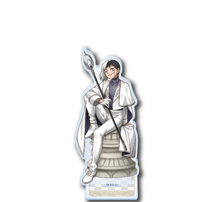 Dr.STONE FamilyMart Collab Chess Acrylic Stand - Senku, Gen, Stanley - Anime Hình Hàng Hóa