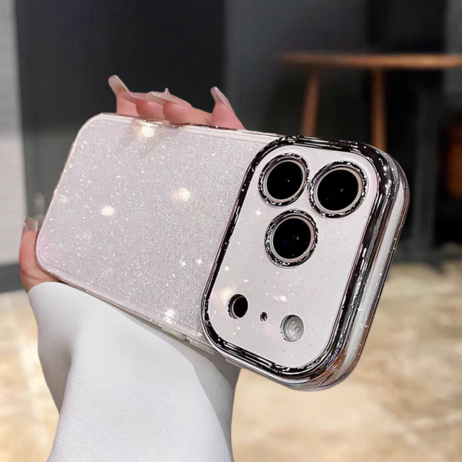Ốp lưng cứng lấp lánh 3 trong 1 tương thích với iPhone 11 Pro max 12 pro max 13 pro max 14 pro max 15 pro max 16 pro max 17pro max 16plus 17air case