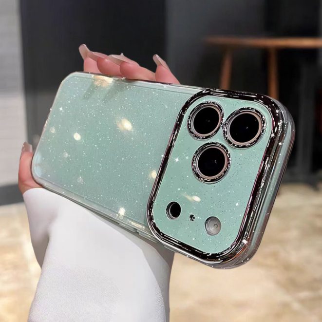 Ốp lưng cứng lấp lánh 3 trong 1 tương thích với iPhone 11 Pro max 12 pro max 13 pro max 14 pro max 15 pro max 16 pro max 17pro max 16plus 17air case