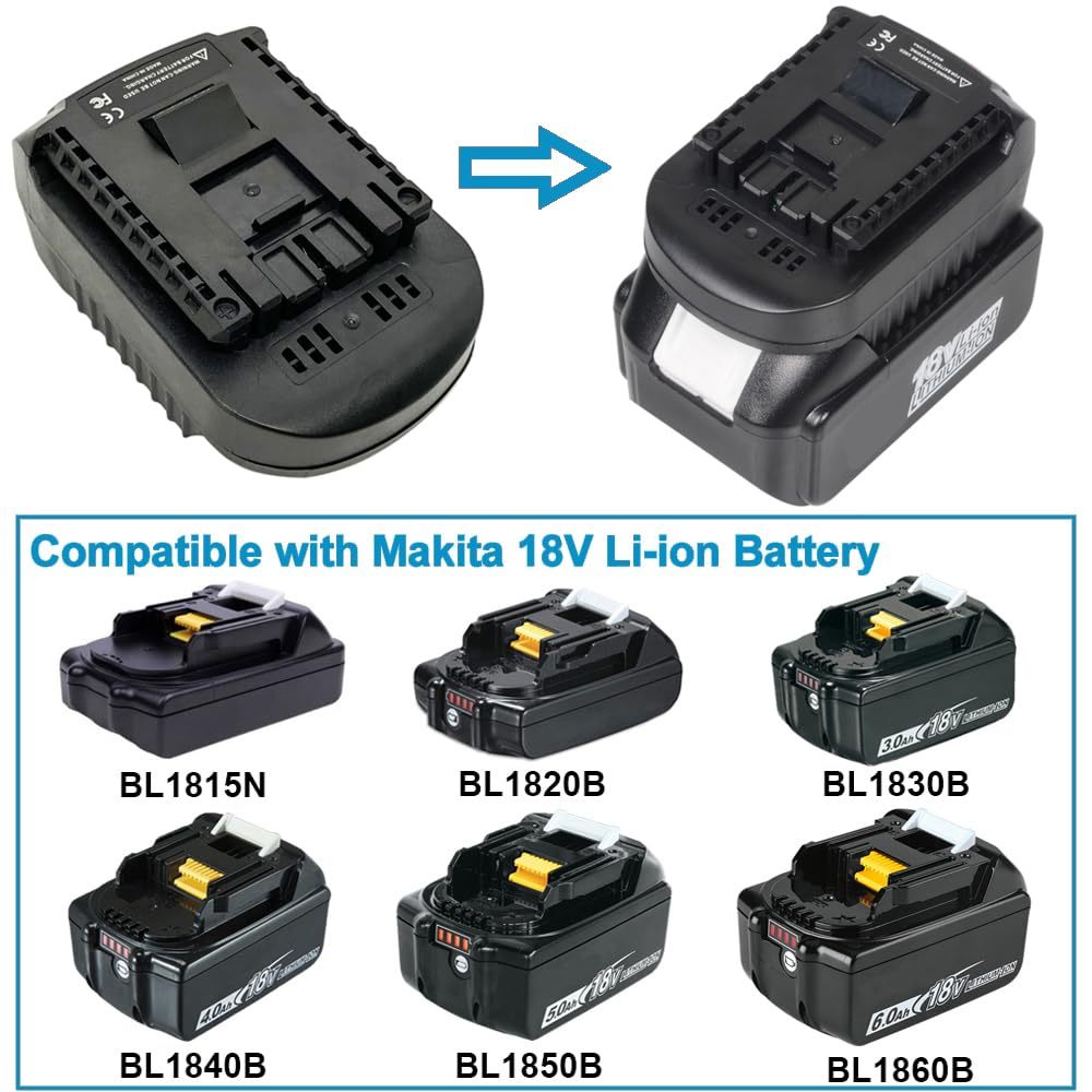 Bộ chuyển đổi pin ALASICKA MT20BSL cho pin Li-ion Makita 18V BL1815 BL1830 BL1850 BL1860 Chuyển đổi để làm việc cho Bosch 18V Lithium Battert Power Tool