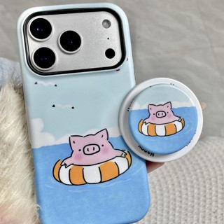 Ốp lưng họa tiết lợn bơi cho iPhone 11 12 Pro 13 Pro Max 15 Pro Max 14 16 Pro 16 Plus 17 Air 17 Pro 17 Pro Max
